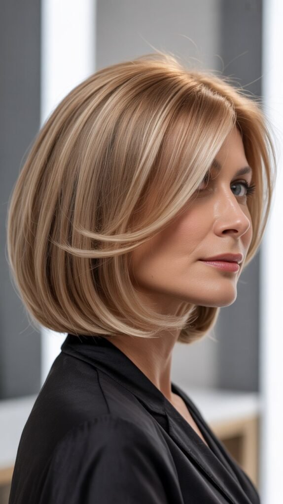 Asymmetrical Long Bob (A-Line Bob)