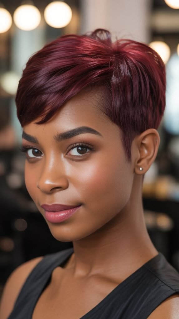 The Burgundy Pixie