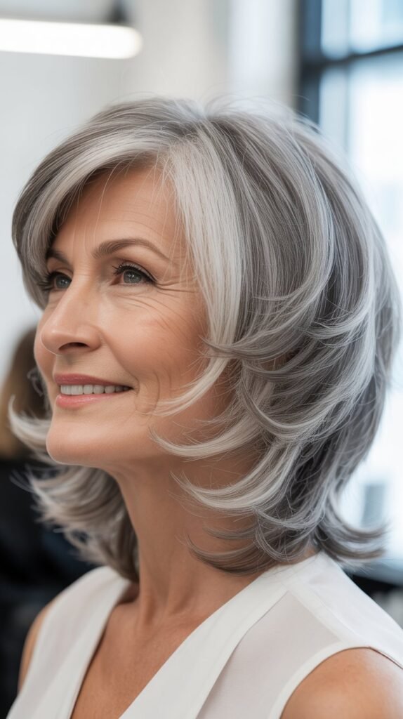 Feathered Mid-Length Cut