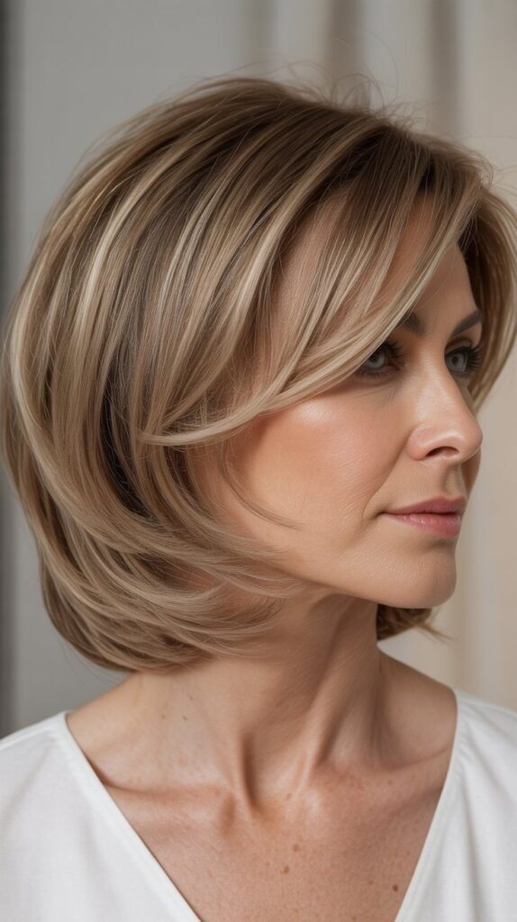 Layered Bob with Face-Framing Pieces