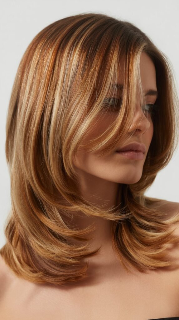 Layered Cut With Balayage Highlights