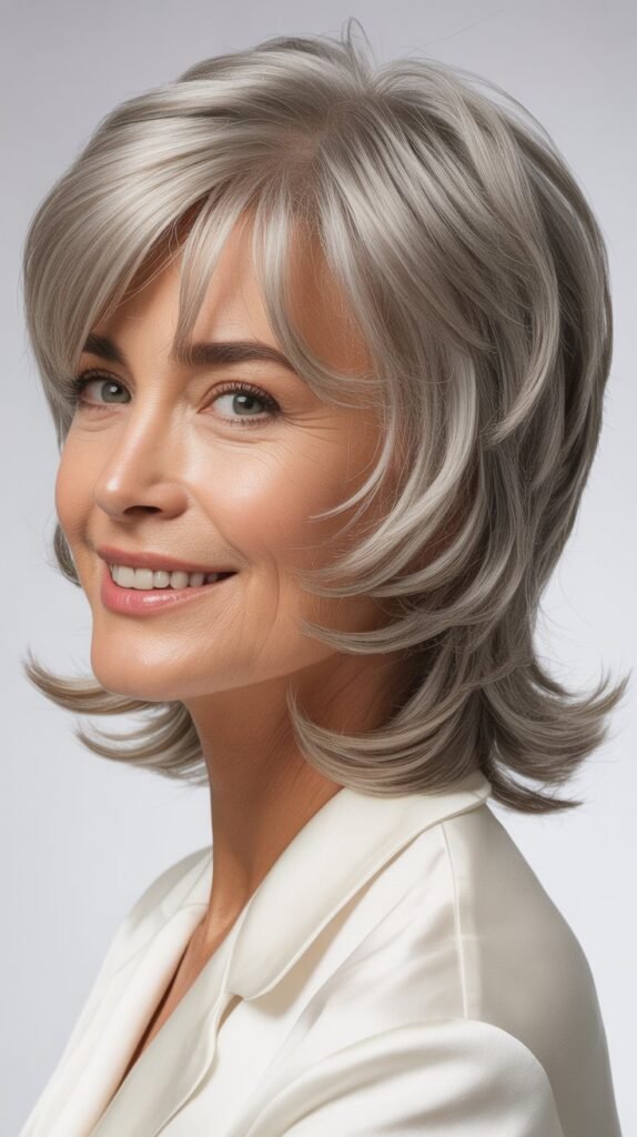 Textured Shag with Bangs