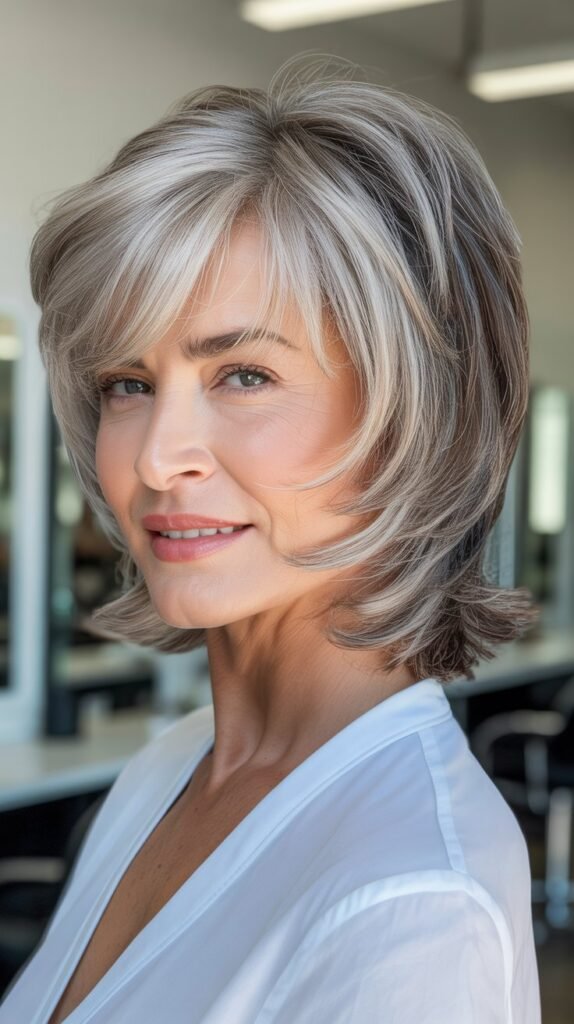 The Layered Shag with Bangs