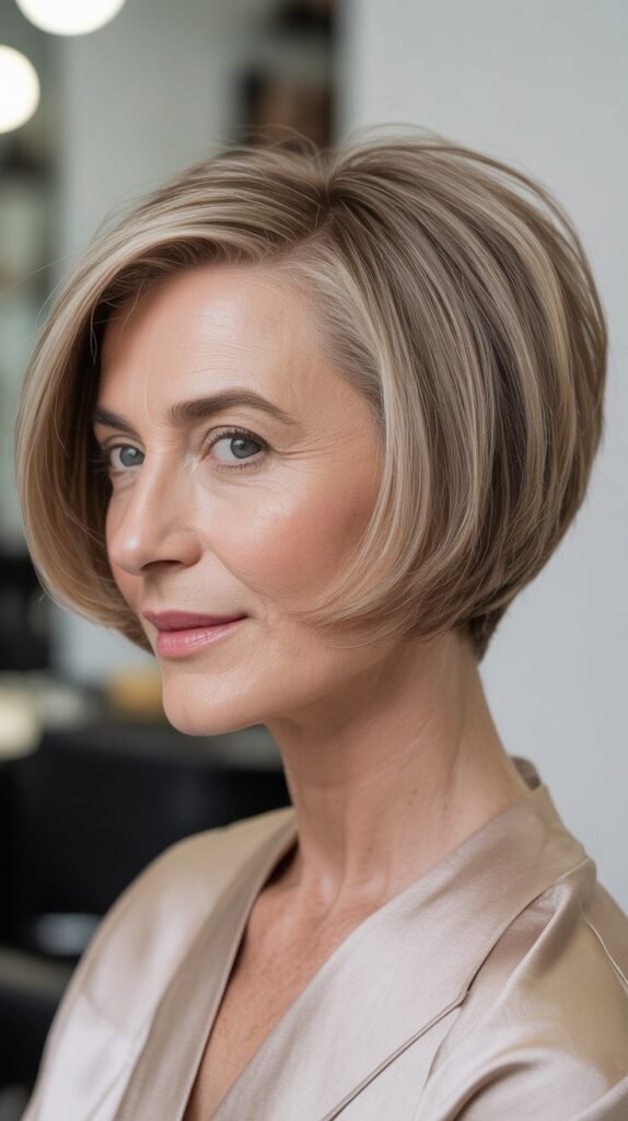 Asymmetrical Angled Bob
