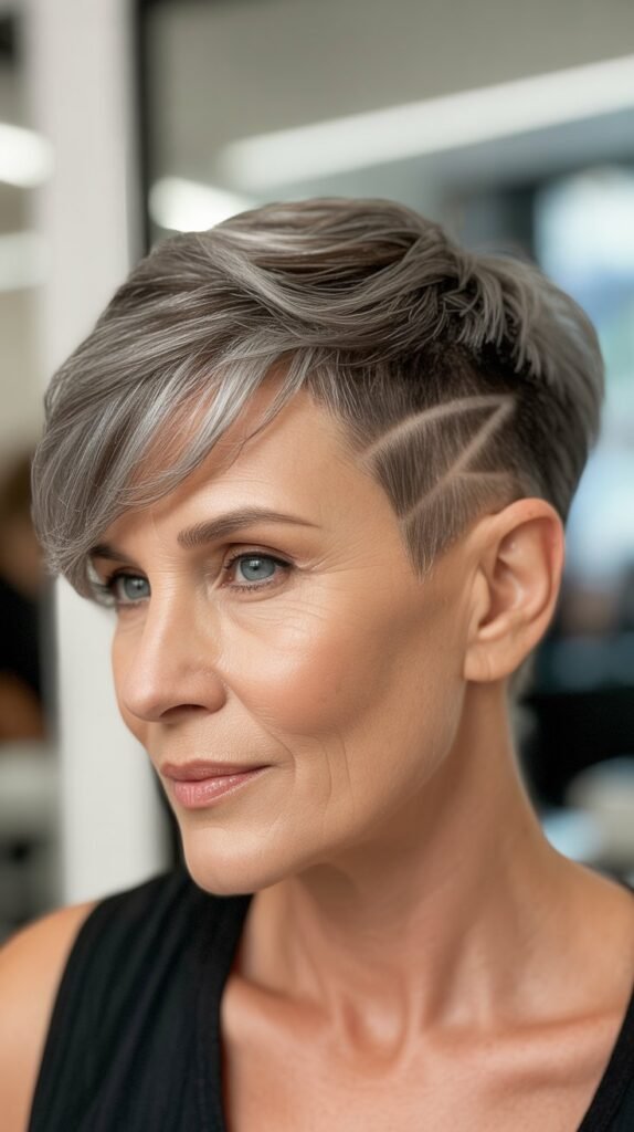  Short Cut with Edgy Undercut