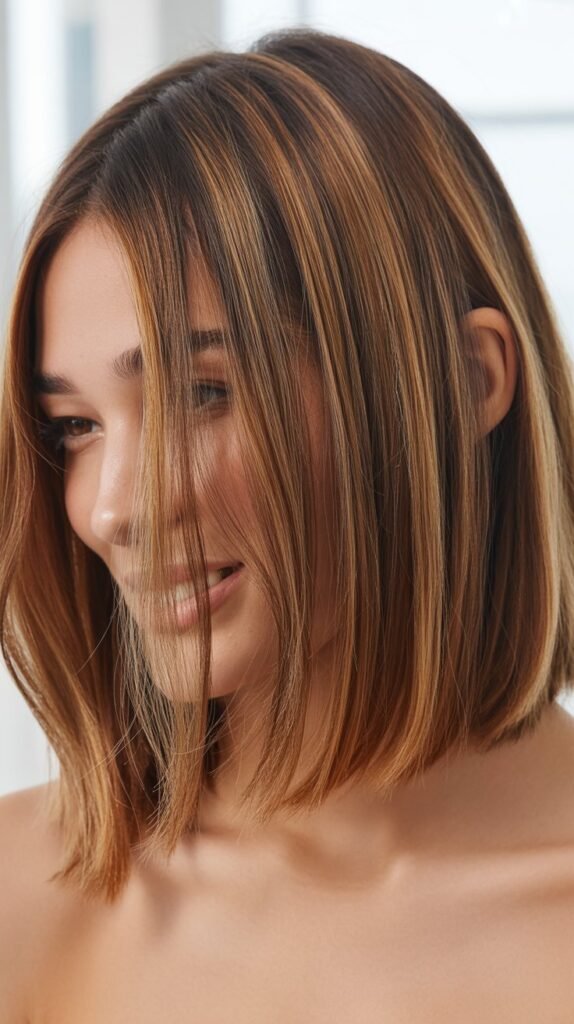 Long Bob with Highlights