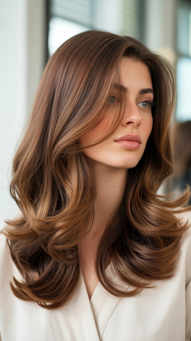 49 Flattering Shoulder-Length Layered Haircuts for Thick Wavy Hair