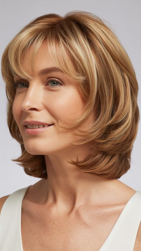 48 Layered Bob Haircuts with Bangs for Women Over 50 Who Want Lift and Shape 48 Layered Bob Haircuts with Bangs for Women Over 50 Who Want Lift and Shape