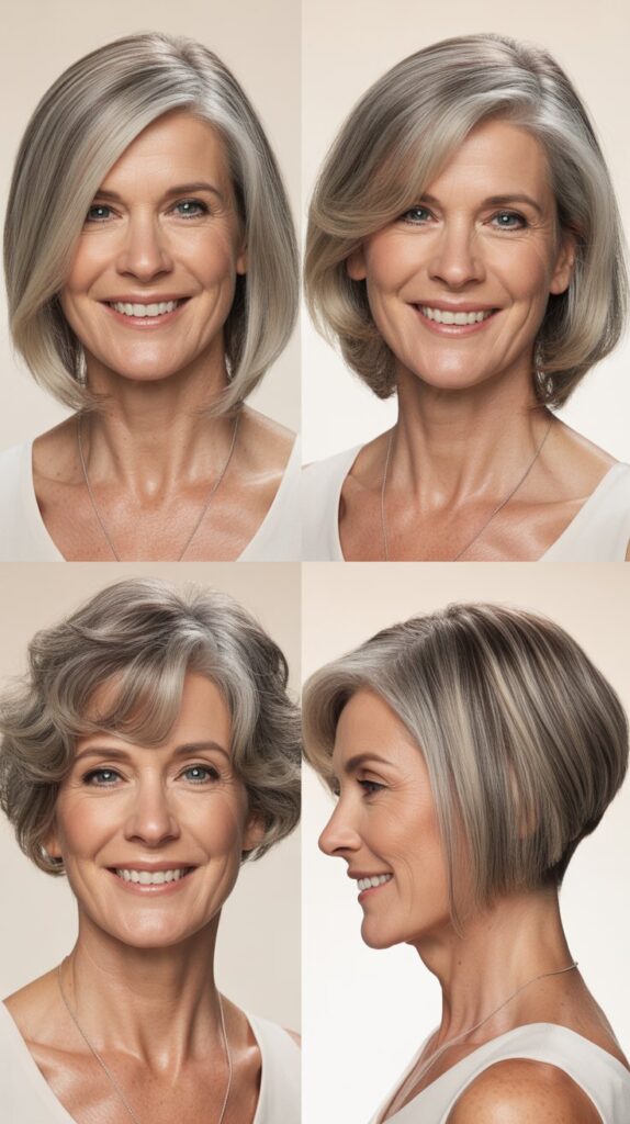 Angled Long Bob with Undercut