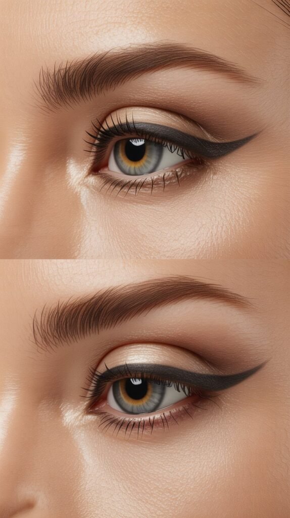 Skip Lower Lash Line Darkness to Avoid Shrinking Eyes