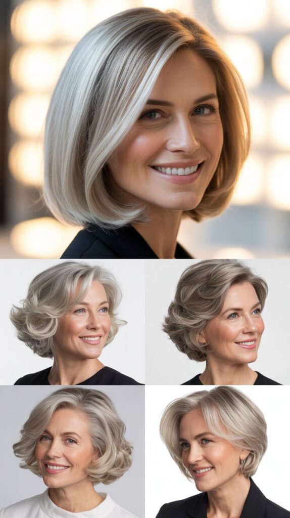  Sleek and Polished Long Bob