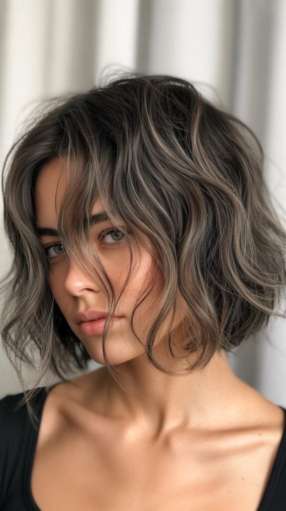 Messy Bob with Root Shadow