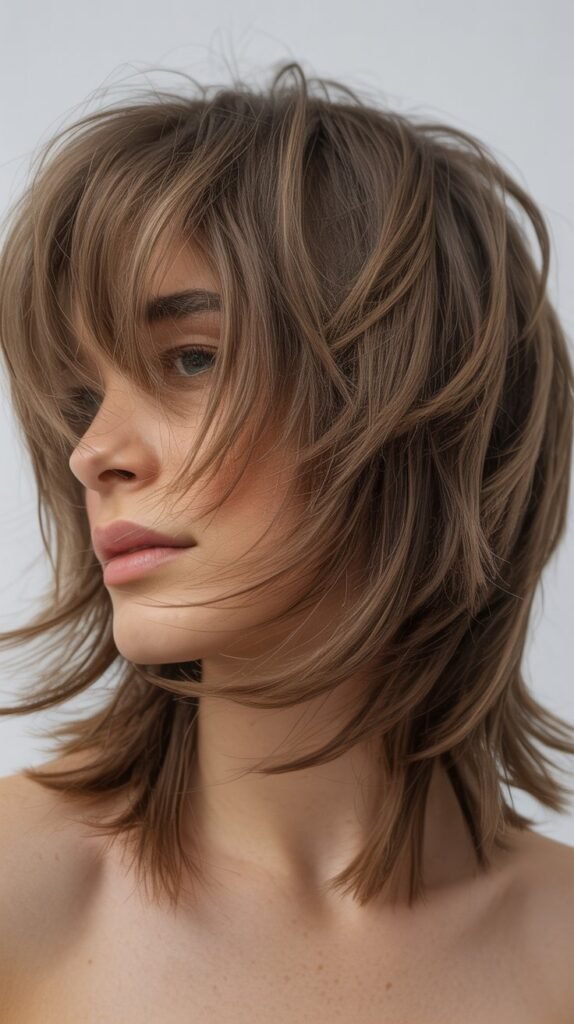 Textured Shag with Wispy Fringe