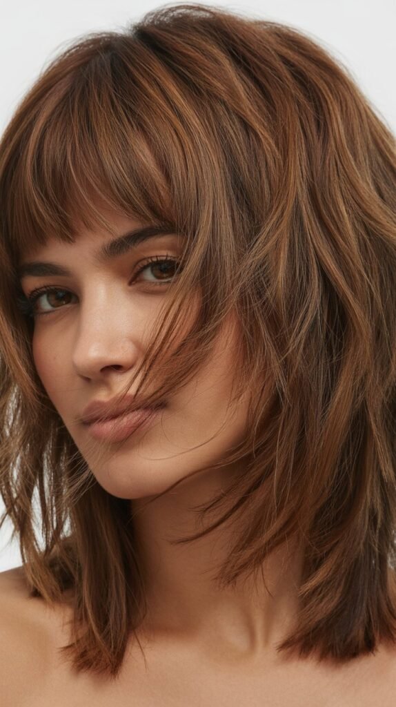 Textured Shag with Baby Bangs