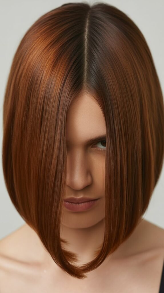 Classic Center-Parted Long Bob