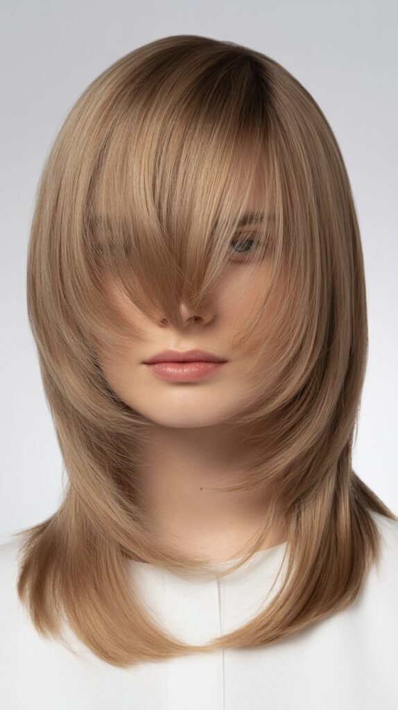  V-Shaped Layers with Wispy Side Fringe