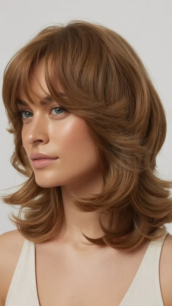 Shoulder-Length Cut With Layered Fringe