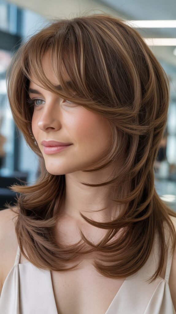 Razored Layers with Long Side-Swept Fringe
