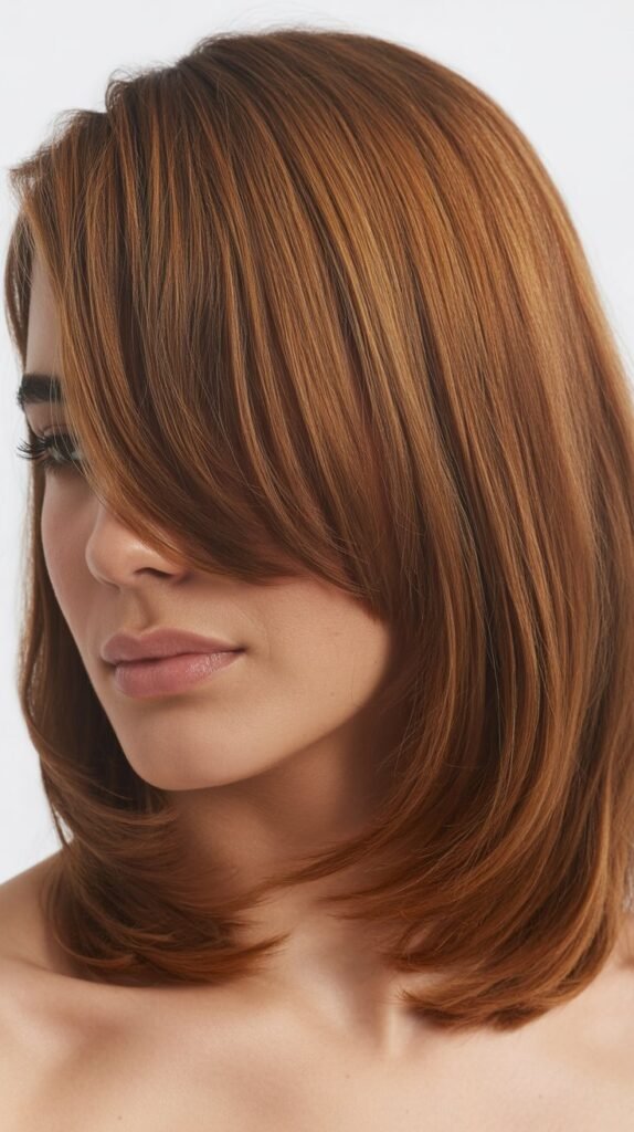 Long Side Bangs with Collarbone Cut