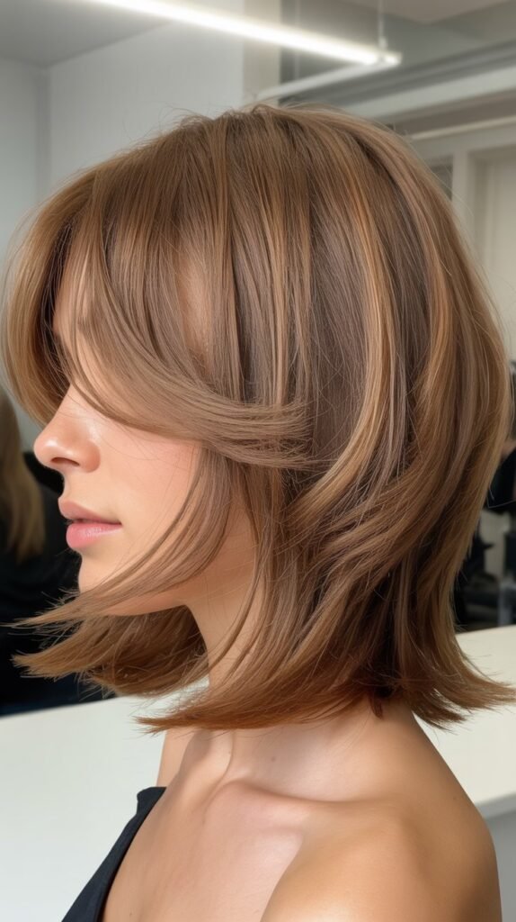 Layered Bob with Wispy Bangs