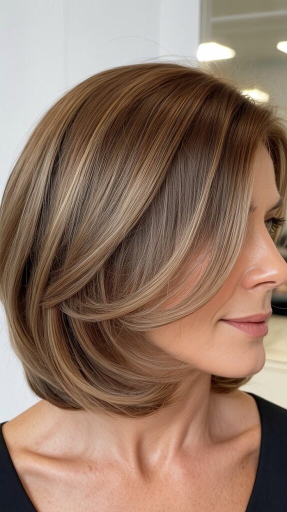 Layered Bob with Babylights