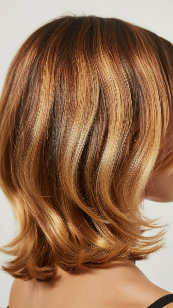Layered Lob with Balayage