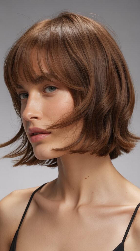 Shaggy Bob with Wispy Bangs