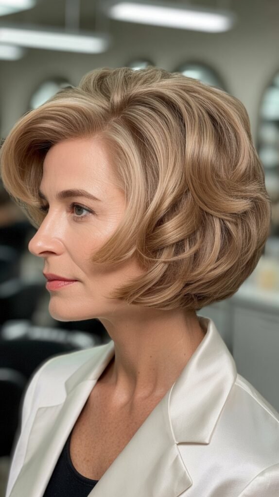 Voluminous Bob with Root Lift