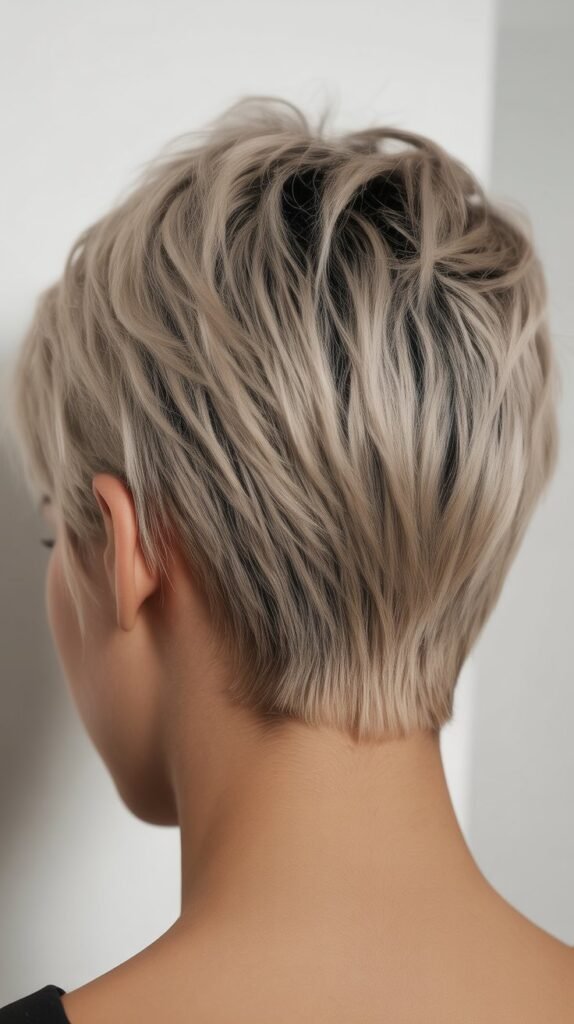 Choppy Pixie With Tapered Nape