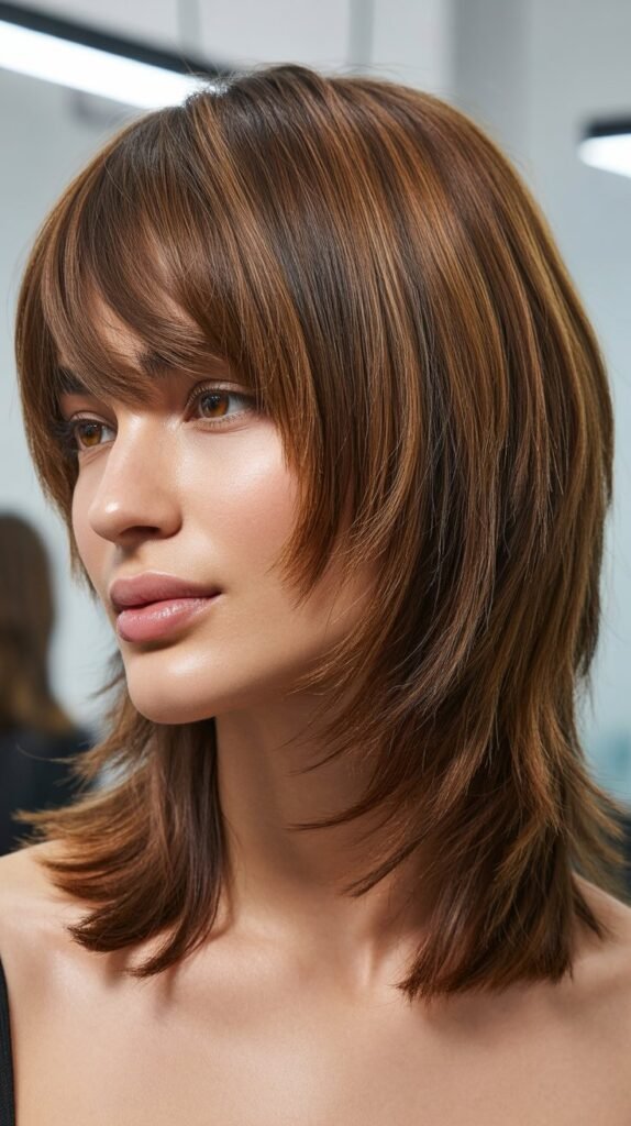 Shag with Rounded Bangs