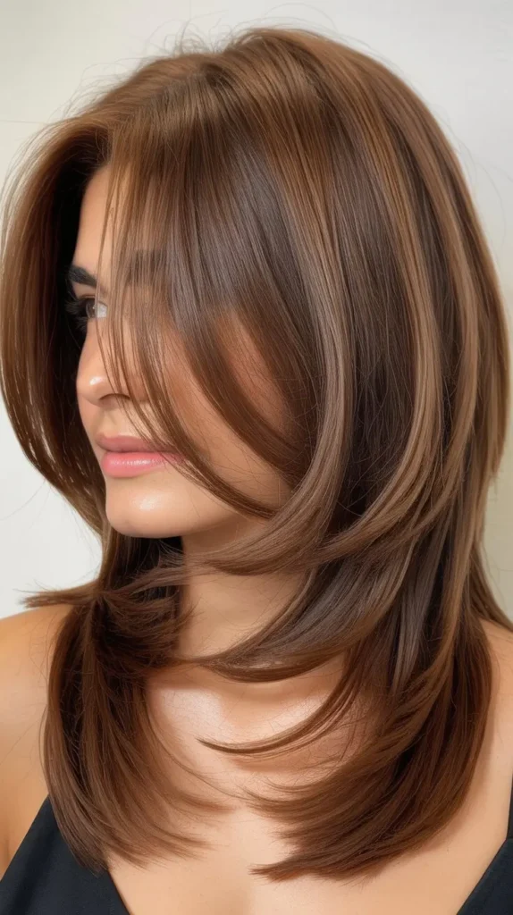 Shoulder-Length Cut With Diagonal Forward Layers