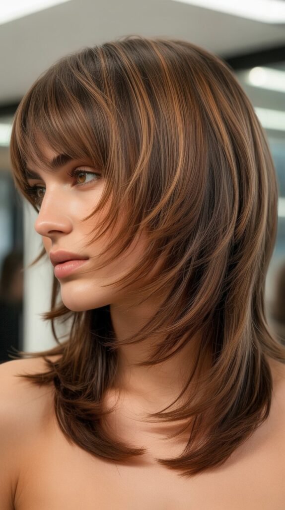 Shag with Piecey Textured Bangs