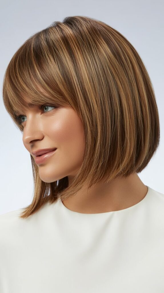 Graduated Bob with Piecey Bangs
