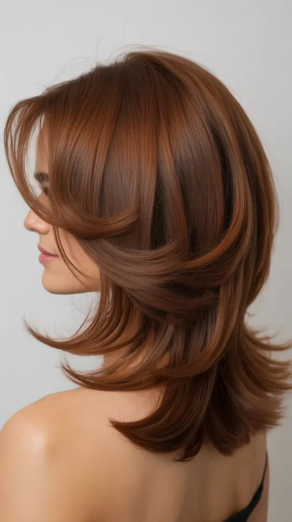 Shoulder-Length Cut With Asymmetrical Layers