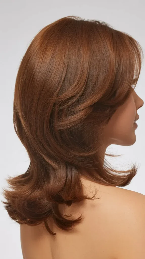Shoulder-Length Cut With Stacked Layers in Back