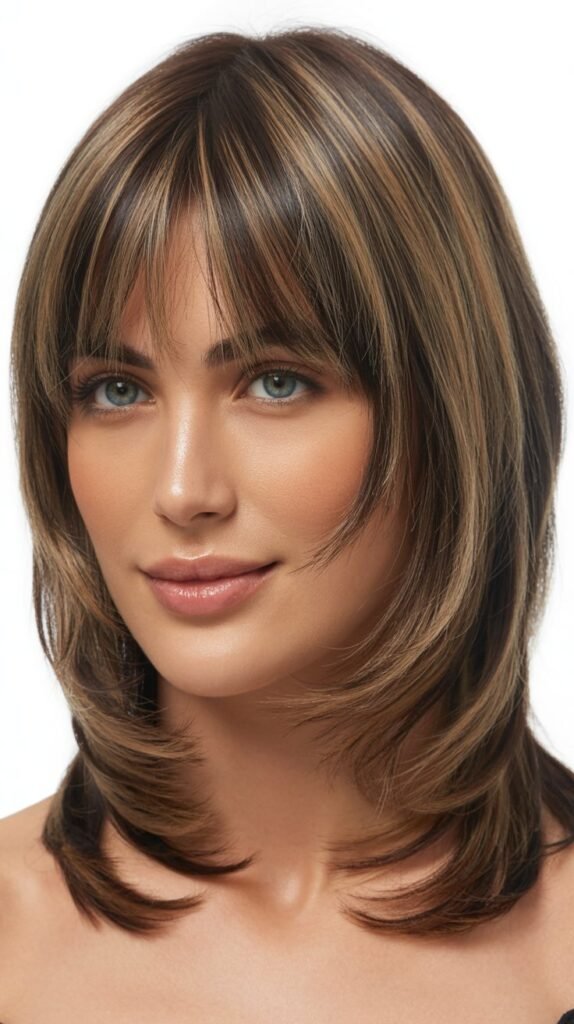 Layered Cut With Micro Bangs