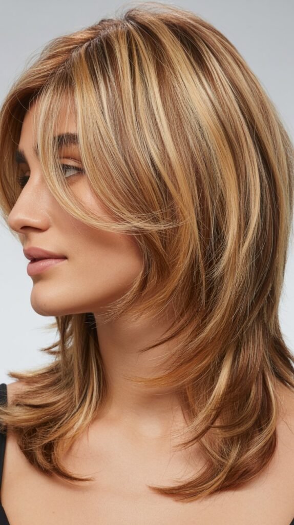 Layered Cut With Highlights And Lowlights