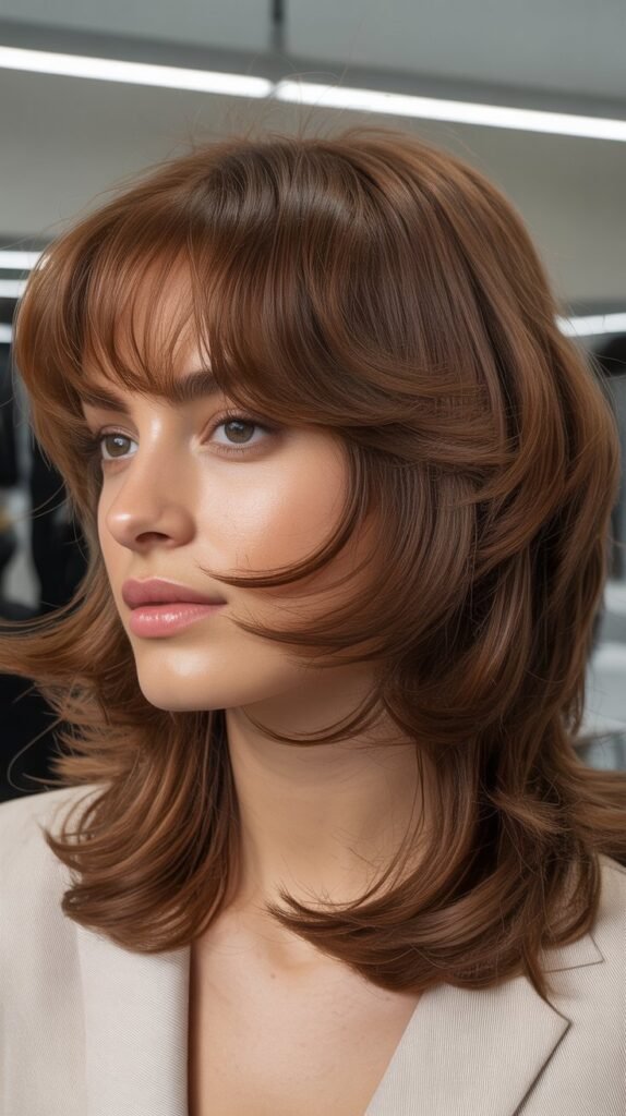 Soft Shag with Tapered Bangs
