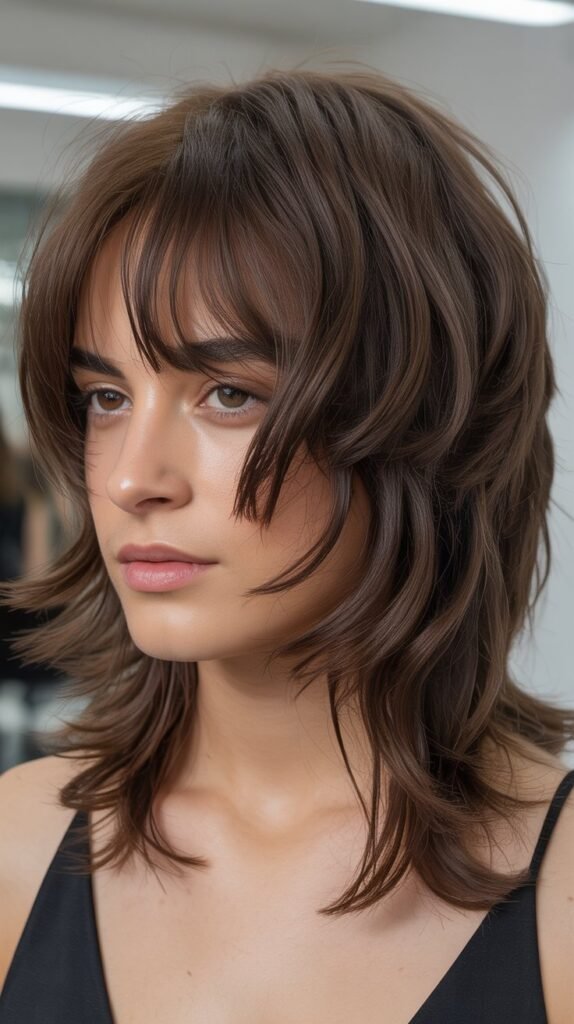 Shag with Razored Bangs