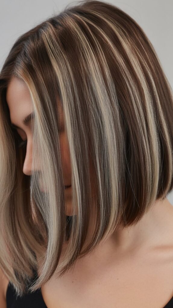 Long Bob with Peek-A-Boo Highlights