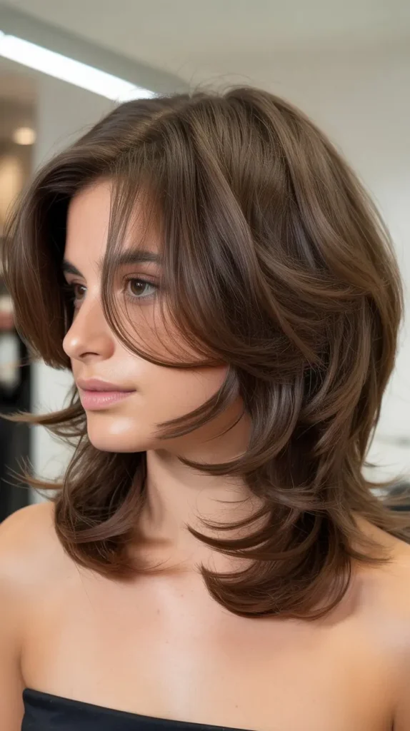 Shoulder-Length Cut With Piece-y Layers