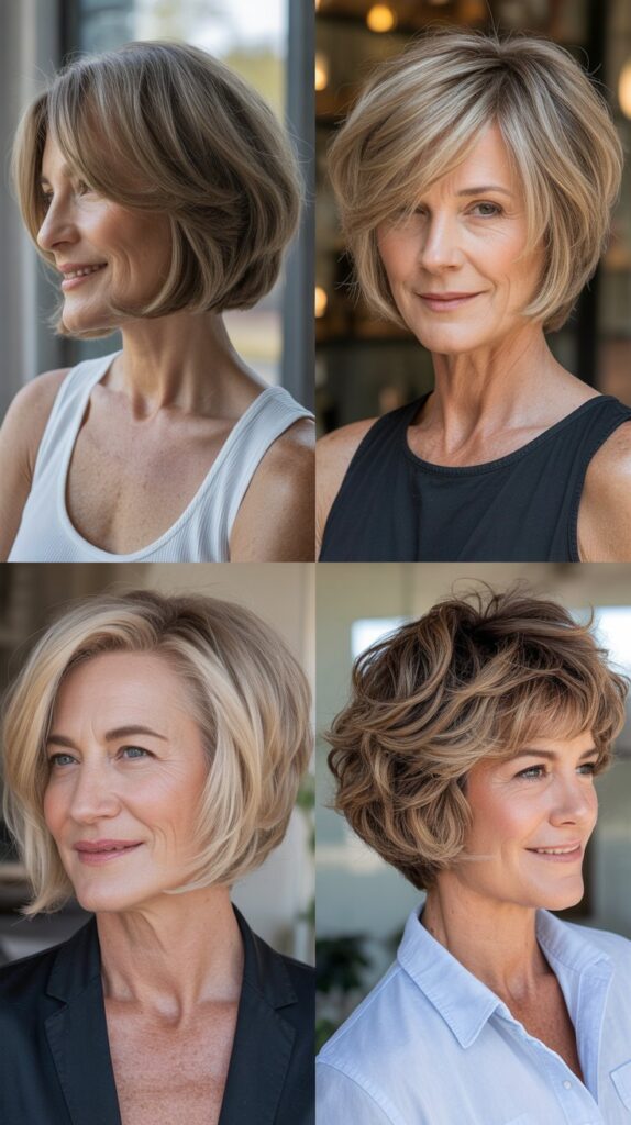 Textured Bob with Razored Layers