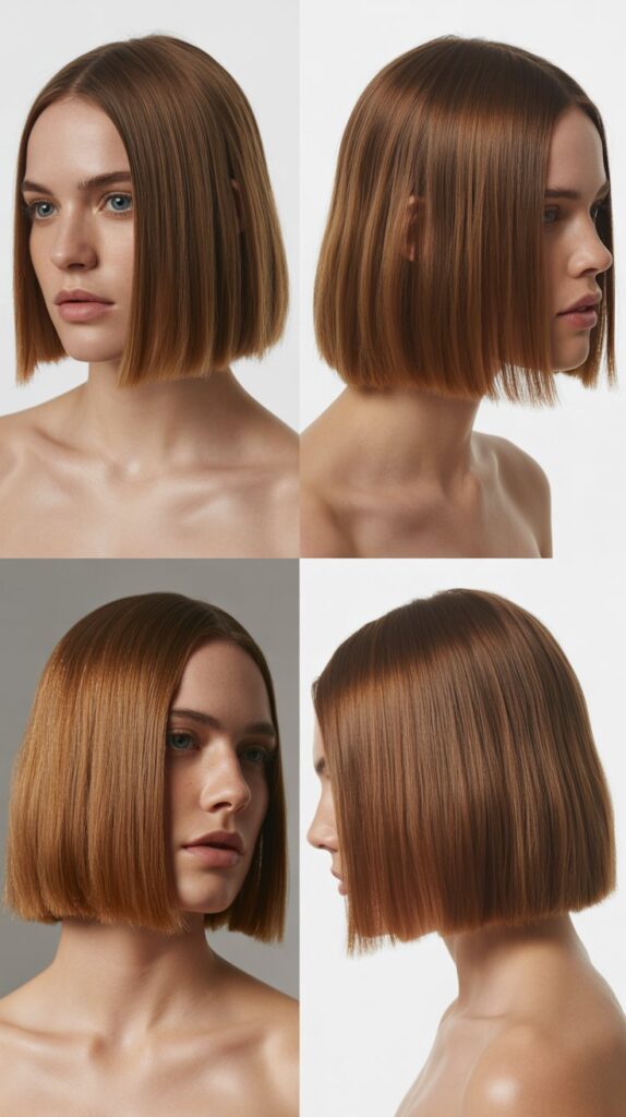 51 Best Haircuts for Thick Hair (Layered, Medium, Shoulder-Length) 46 Blunt Midi Length