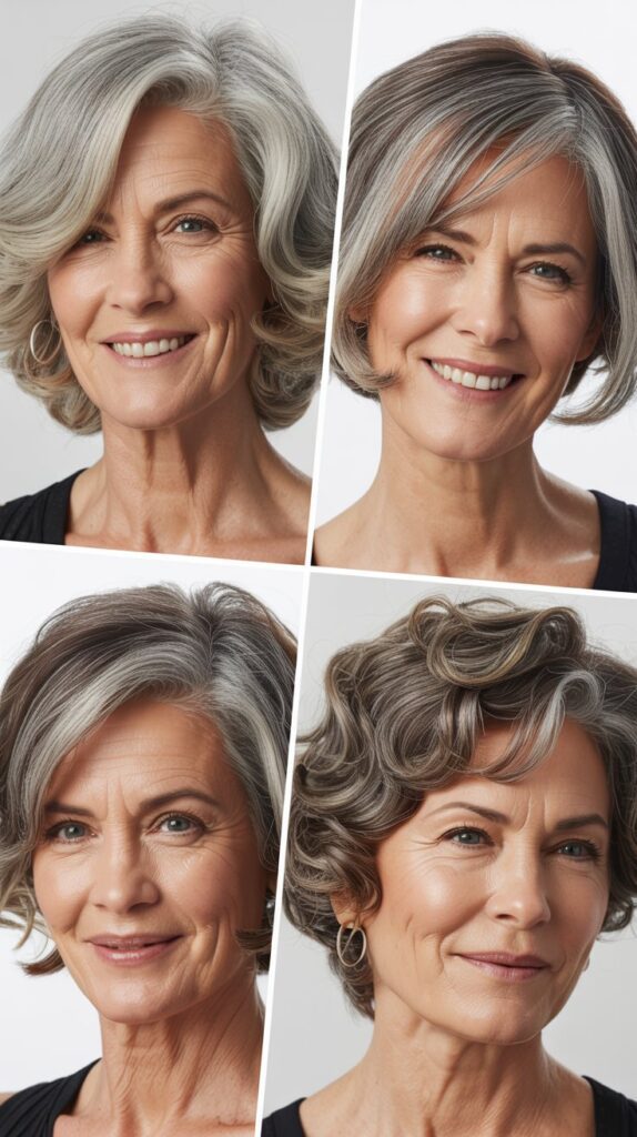 26 Perfect Hairstyles for Women Over 60 with Fine Medium Hair for Maximum Lift 10 Graduated Pixie with Long Bangs