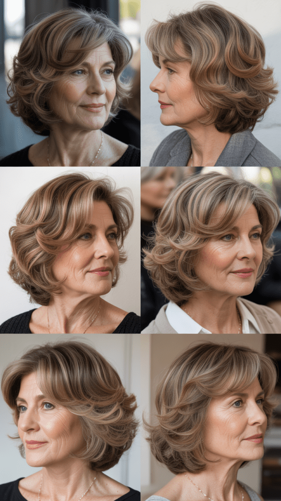 Wavy Lob with Balayage