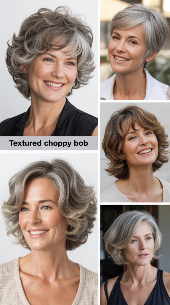 Textured Choppy Bob