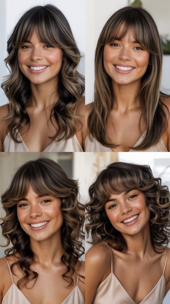 Seamless Layers with Baby Curtain Bangs