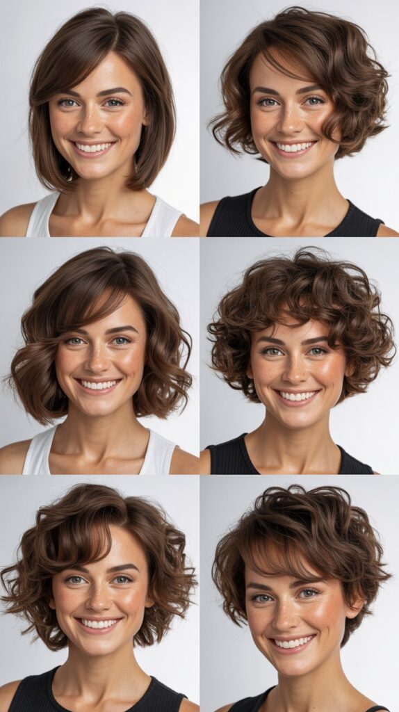 Disconnected Bob With Long Side-Swept Bangs