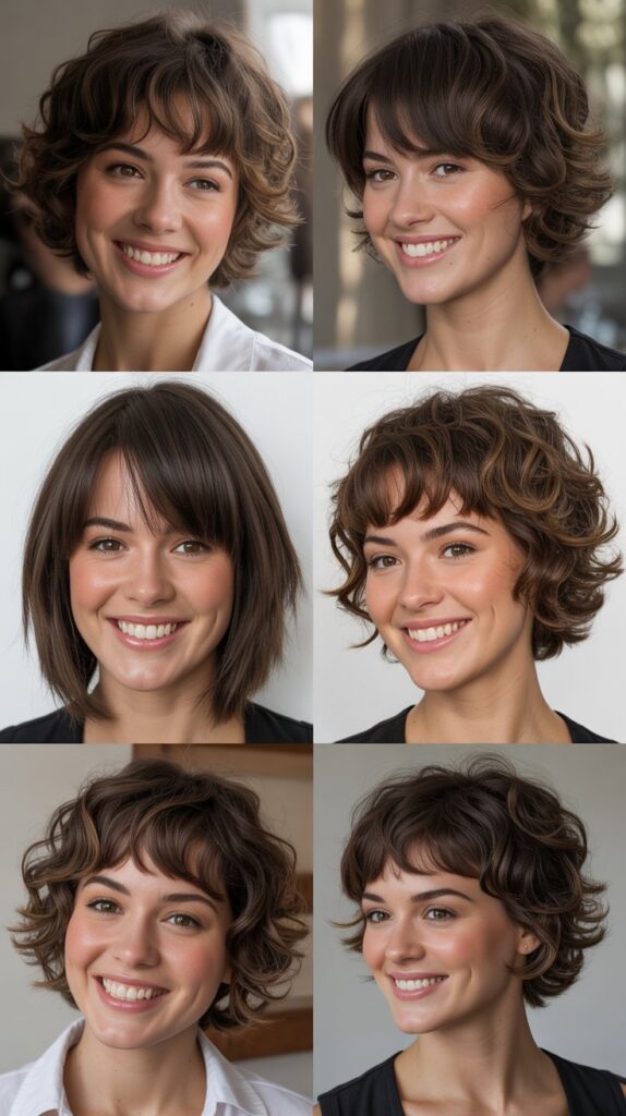 Choppy Layers with Baby Bangs