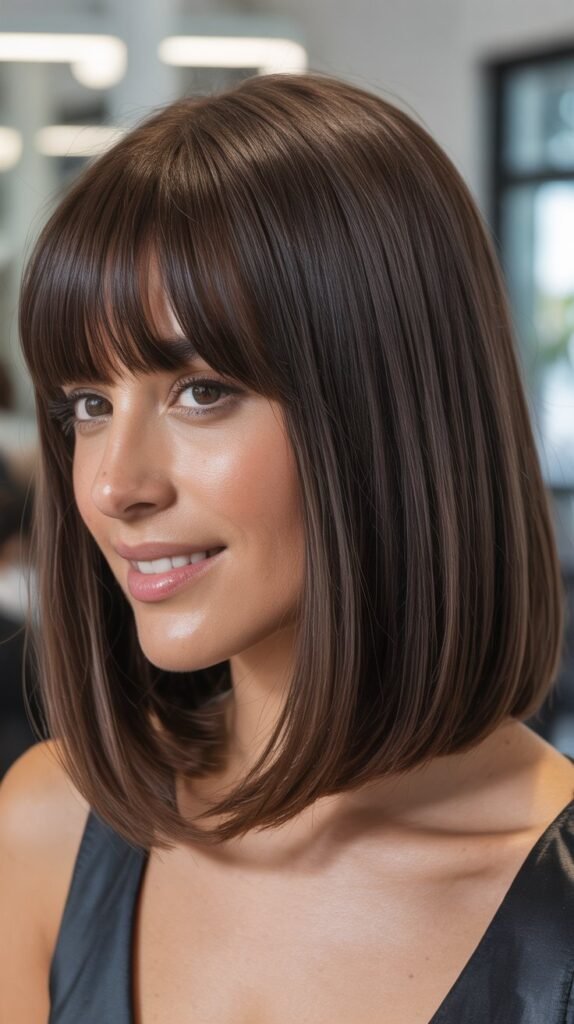 Medium Bob With Graduated Bangs